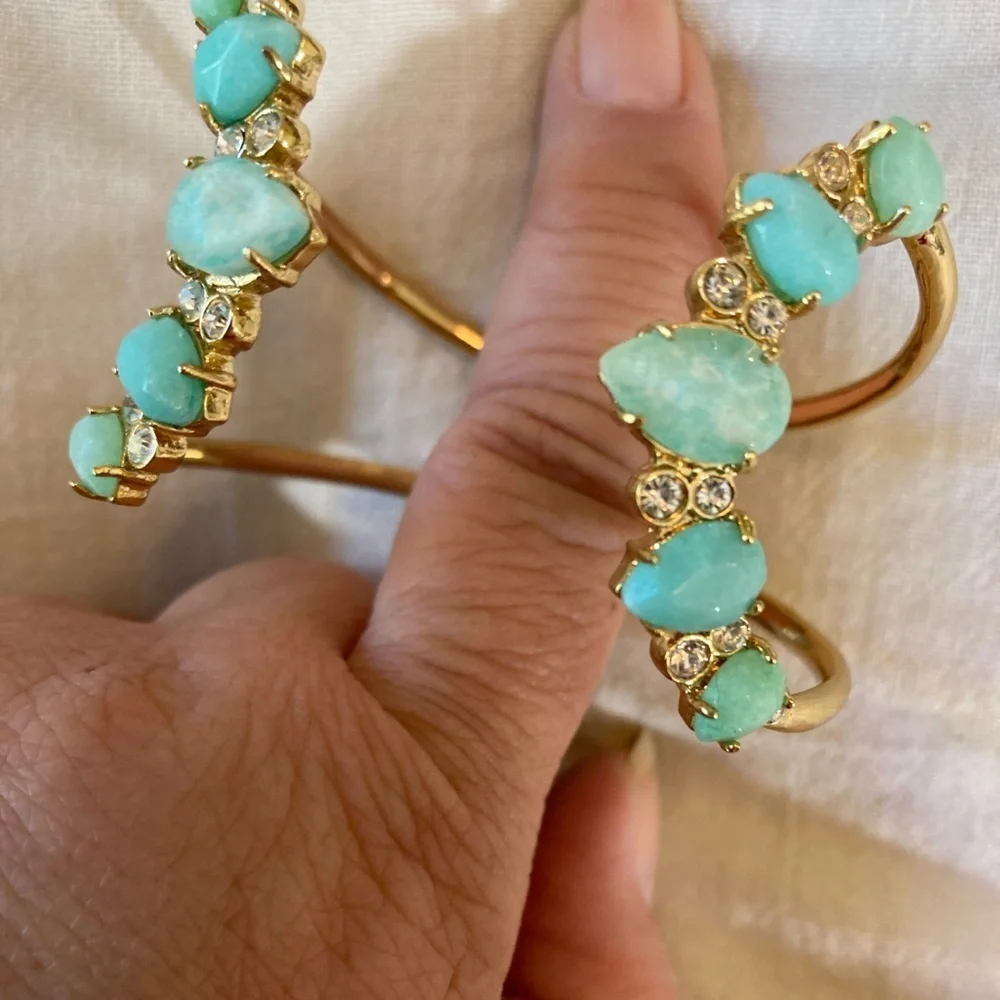 Kate‎ Spade NY Open Cuff Bracelet with Gorgeous Stones - Picture 4 of 9